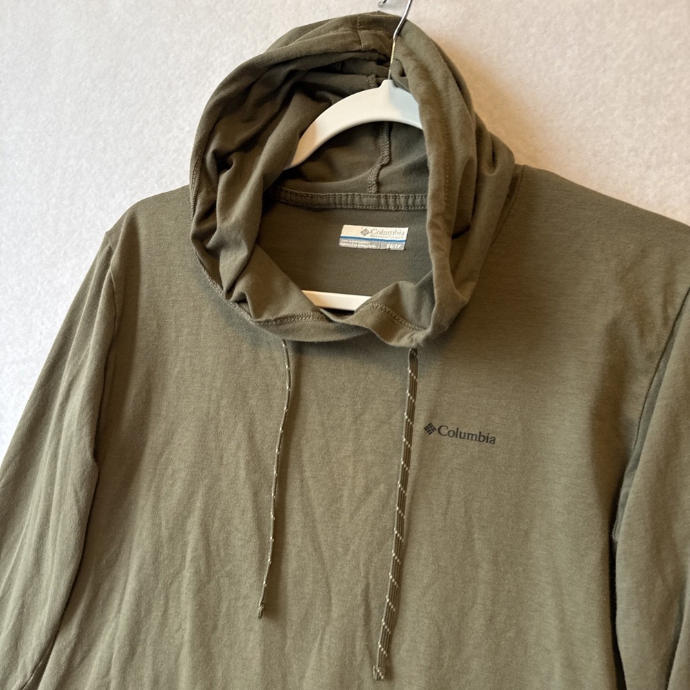 Columbia Omni Shade Long Sleeve Hoodie Pullover‎ Women's XS Olive Green Hiking - Picture 3 of 9